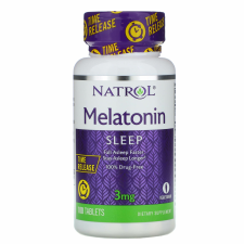 Natrol Melatonin, 3 mg lassú fölszívódású 100 db, Natrol vitamin és táplálékkiegészítő