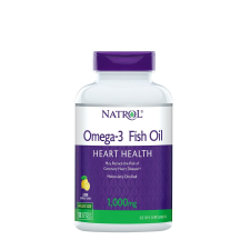 Natrol Omega 3 1000 mg Halolaj kapszula - Omega-3 Fish Oil (150 Lágykapszula, Természetes Citrom) vitamin és táplálékkiegészítő