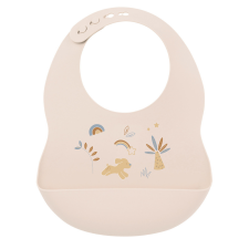  Nattou előke szilikon printed bézs előke