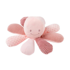 Nattou foglalkoztató játék plüss Lapidou Octopus, Rózsaszín plüssfigura