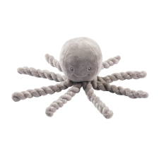 Nattou plüss Octopus 23 cm - szürke bébiplüss