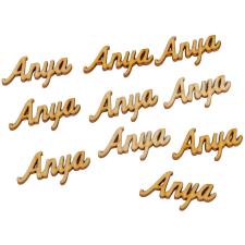  Natúr fa Anya felirat 4,5cm 10db-os dekorációs kellék