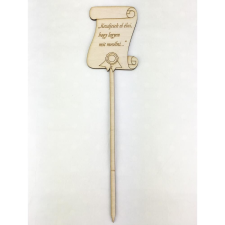  Natúr fa - Beszúrós pergament "Kezdjetek el..." dekorációs kellék