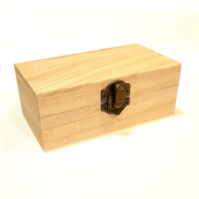  Natúr fa doboz, mérete: 12,5x7x5 cm dekorációs kellék