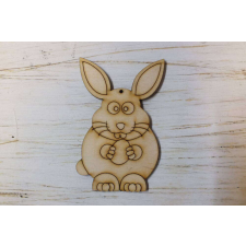  Natúr fa - Funny bunny 10cm dekorációs kellék
