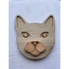  Natúr fa játék  - Cica fej kreatív és készségfejlesztő