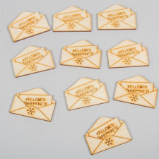  Natúr fa mini boríték 5cm 10db-os dekorációs kellék