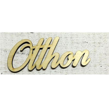  Natúr fa ’Otthon’ felirat, mérete: 95x40 mm dekorációs kellék