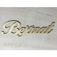 Natúr fa - "Bejárat" felirat 35cm dekorációs kellék