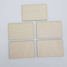 Natúr fa - Tábla 10x6,5cm 5db/cs dekorációs kellék