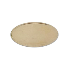  Natúr fa tábla, ovál, peremes, mérete: 150x80x10 mm dekorációs kellék