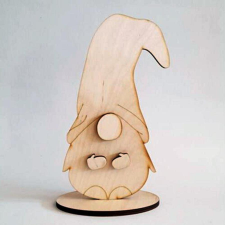  Natúr fa talpas manó rátét kesztyűvel és orral. Mérete: 170x300x6 mm dekorációs kellék