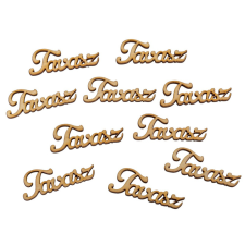  Natúr fa Tavasz felirat 5cm 10db-os dekorációs kellék