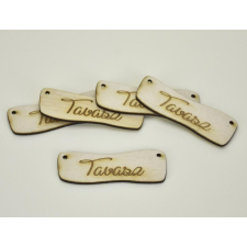  Natúr fa -  Tavasz  hullámos tábla 2,4x7cm 5db/csomag dekorációs kellék