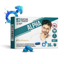  Natur Tanya® ALPHA 30 filmtabletta férfi potencia és kirobbanó férfiasság vitamin és táplálékkiegészítő