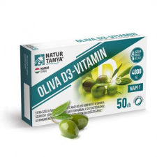 Natur Tanya ® OLIVA D3-vitamin 50db lágyzselatin kapszula 4000 NE Quali®-D vitamin és táplálékkiegészítő