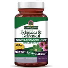 Nature's Answer Echinacea & Goldenseal, Echinacea és Goldenseal, 900 mg, 90 növényi kapszula gyógyhatású készítmény