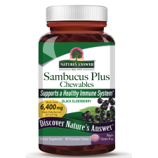 Nature's Answer Sambucus Plus rágótabletta, fekete bodza, 60 rágótabletta gyógyhatású készítmény