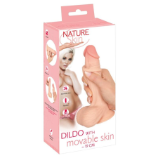  Nature Skin - dildó bőrrel - 19cm (natúr) anál