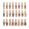 NatureBrand 24 db-os adventi naptár fa csipesz készlet