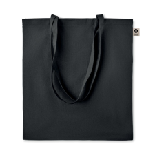 NatureBrand színes organikus pamut bevásárlótáska fekete kézitáska és bőrönd