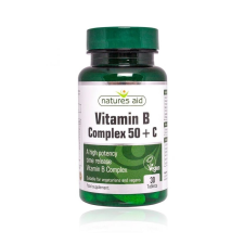  Natures Aid B-vitamin Komplex 50 C-vitaminnal tabletta 30 db vitamin és táplálékkiegészítő