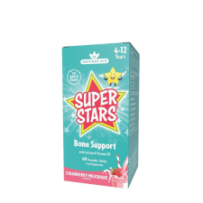 Natures Aid Gyermekek Csontozatát támogató rágótabletta - Epres Shake ízű (60 Rágótabletta) vitamin és táplálékkiegészítő