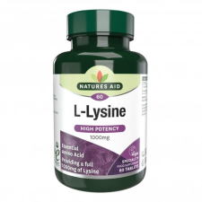 Natures Aid Natures Aid L-Lysine 1000 mg tabletta 60 db vitamin és táplálékkiegészítő