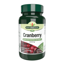 Natures Aid Tőzegáfonya 200 mg tabletta 30 db vitamin és táplálékkiegészítő