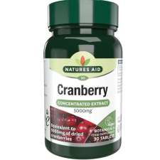 Natures Aid Tőzegáfonya 200 mg tabletta 30 db gyógyhatású készítmény