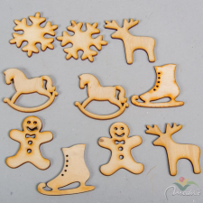  Natúrfa kari figura vegyes 5cm 10db-os dekorációs kellék