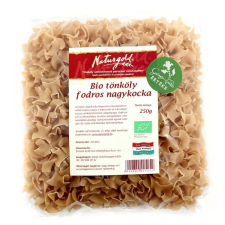 Naturgold Bio tönköly tészta fodros nagykocka 250 g Naturgold tészta
