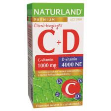 Naturland 1000mg c-vitamin+4000ne d-vitamin tabletta 40 db gyógyhatású készítmény