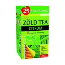 Naturland citrom ízű zöld tea 20db gyógytea