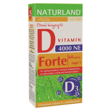 Naturland Naturland d-vitamin forte tabletta 60 db vitamin és táplálékkiegészítő