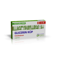 Naturland Naturland glicerin kúp felnőtteknek 2500mg 12 db gyógyhatású készítmény