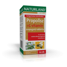 Naturland Naturland propolisz+c-vitamin tabletta 60 db vitamin és táplálékkiegészítő