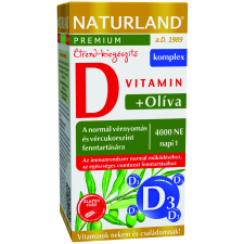  Naturland olivalevél+D-vitamin 4000NE kapszula 60 db vitamin és táplálékkiegészítő