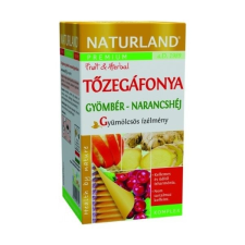 Naturland tőzegáfonya & gyömbér & narancshéj gyümölcstea 20db tea