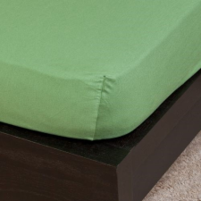 NATURTEX Pamut Jersey olivazöld gumis lepedő 200x200 cm lakástextília