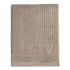 Nautica Fürdőlepedő, Nautica Stripe, 100% pamut, 570 gsm, 70 x 140 cm, világosbarna babatörülköző, kifogó