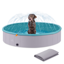 Navaris XL kutyamedence locsolóval, 160 cm, zöld, 60231.01 kutyafelszerelés