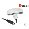 NAVILOCK GNSS BEIDOU GALILEO GLONASS GPS NL-8222MP u-blox 8 seriell MD6 PPS tetőre szer. Marine 10,0