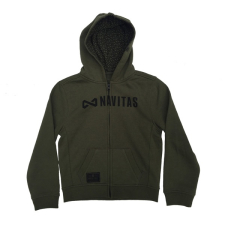 Navitas core kids zip hoody green age 9-10 horgászkiegészítő