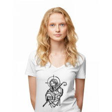  Názáreti Jézus - Női V-Nyakú Póló női póló