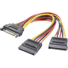 NBase 750731 SATA Y kábel 10cm (SATA apa - SATA anya) (750731) kábel és adapter