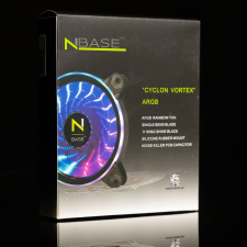 NBase Cyclon Vortex 120mm ARGB 11-Wing Silicone Silencer hűtő ventilátor (2476) hűtés
