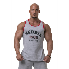 NEBBIA Férfi atlétatrikó Nebbia Old School Muscle 193 világos szürke XXL férfi edzőruha