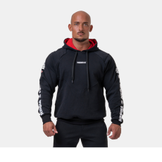 NEBBIA Men‘s hoodie Black XXL