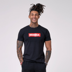 NEBBIA Men‘s T-shirt Basic Black - NEBBIA